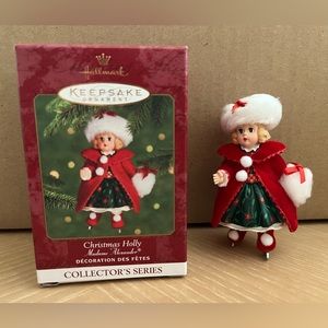 Hallmark Keepsake Ornament. Madame Alexander- Christmas Holly. 2000. QX6611.